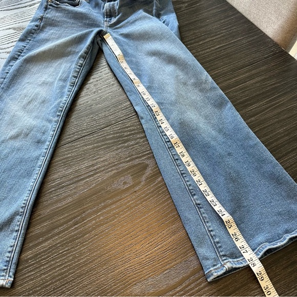 American Eagle Favorite Boyfriend Lowrise Wideleg Stretch Blue Jean, 12S - Picture 5 of 13